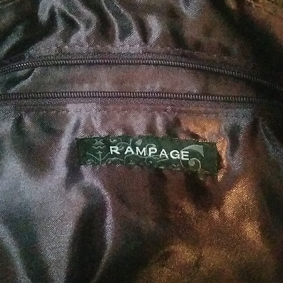 Oversized chocolate brown, soft faux croc bag - Picture 3 of 3